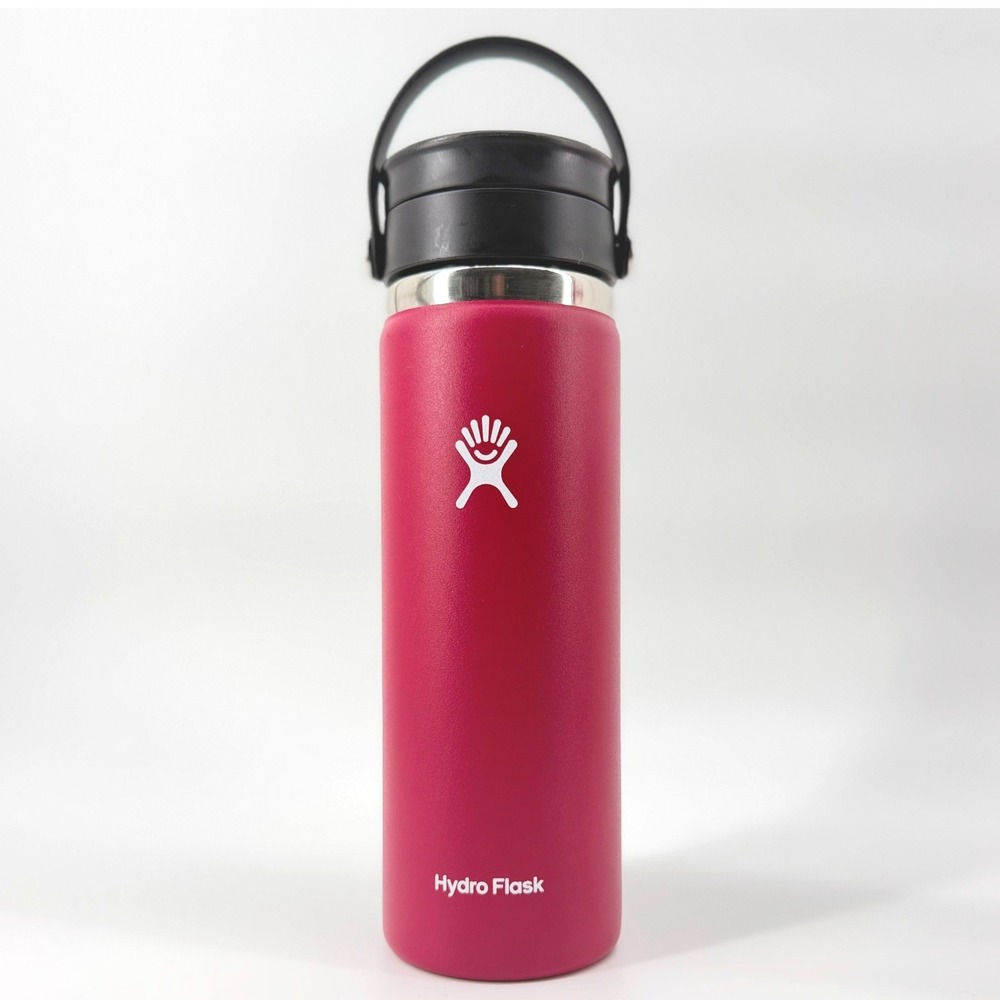 Hydro Flask 20 oz Wide Mouth Flex Sip Lid Snapper Pink Insulated Coffee Bottle